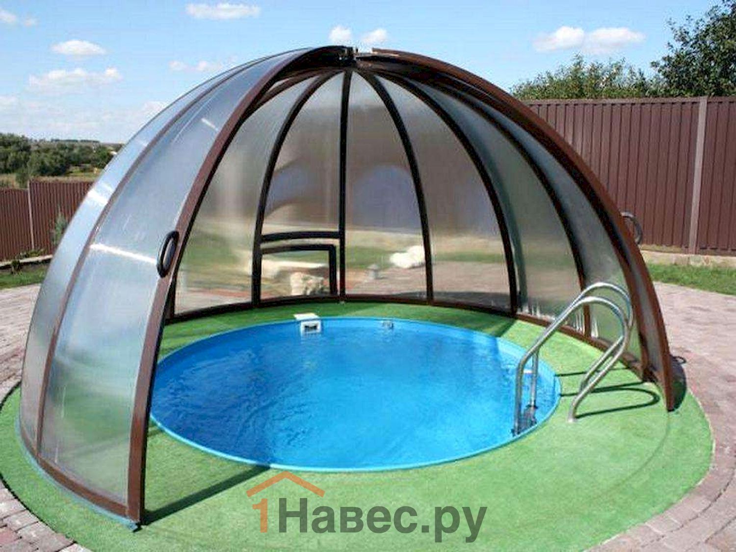 Купольный навес для бассейна